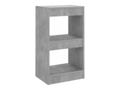 Estantería/divisor de espacios gris hormigón 40x30x72 cm