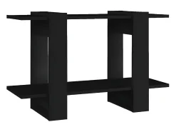 Estantería/divisor de espacios negro 80x30x51 cm