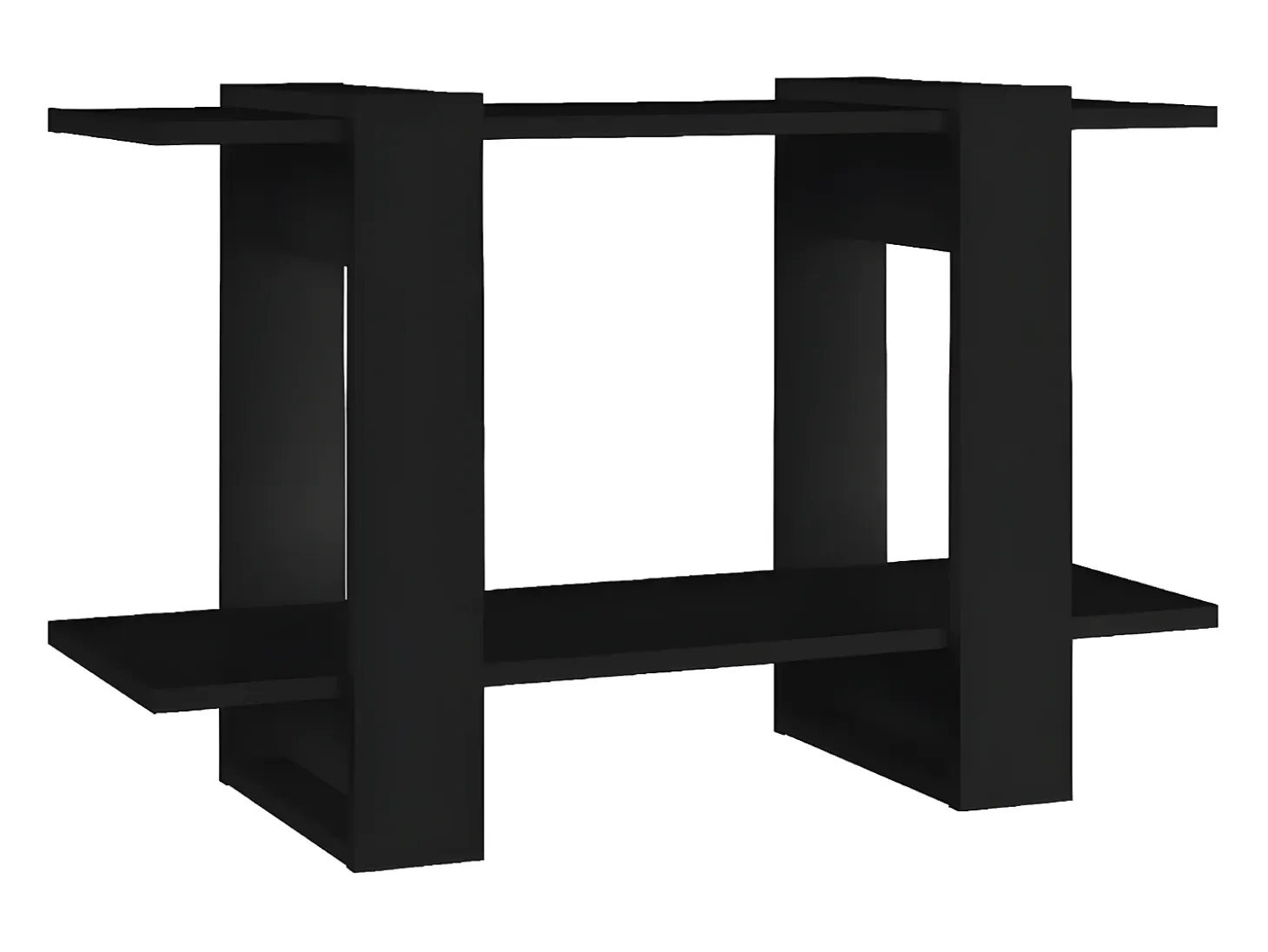 Estantería/divisor de espacios negro 80x30x51 cm