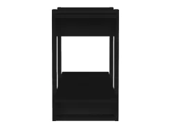 Estantería/divisor de espacios negro 80x30x51 cm