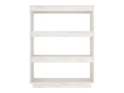 Estantería/divisor de espacios madera pino blanco 80x35x103 cm