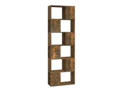 Estantería/divisor de espacios color roble ahumado 60x24x186 cm