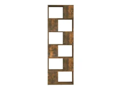 Estantería/divisor de espacios color roble ahumado 60x24x186 cm
