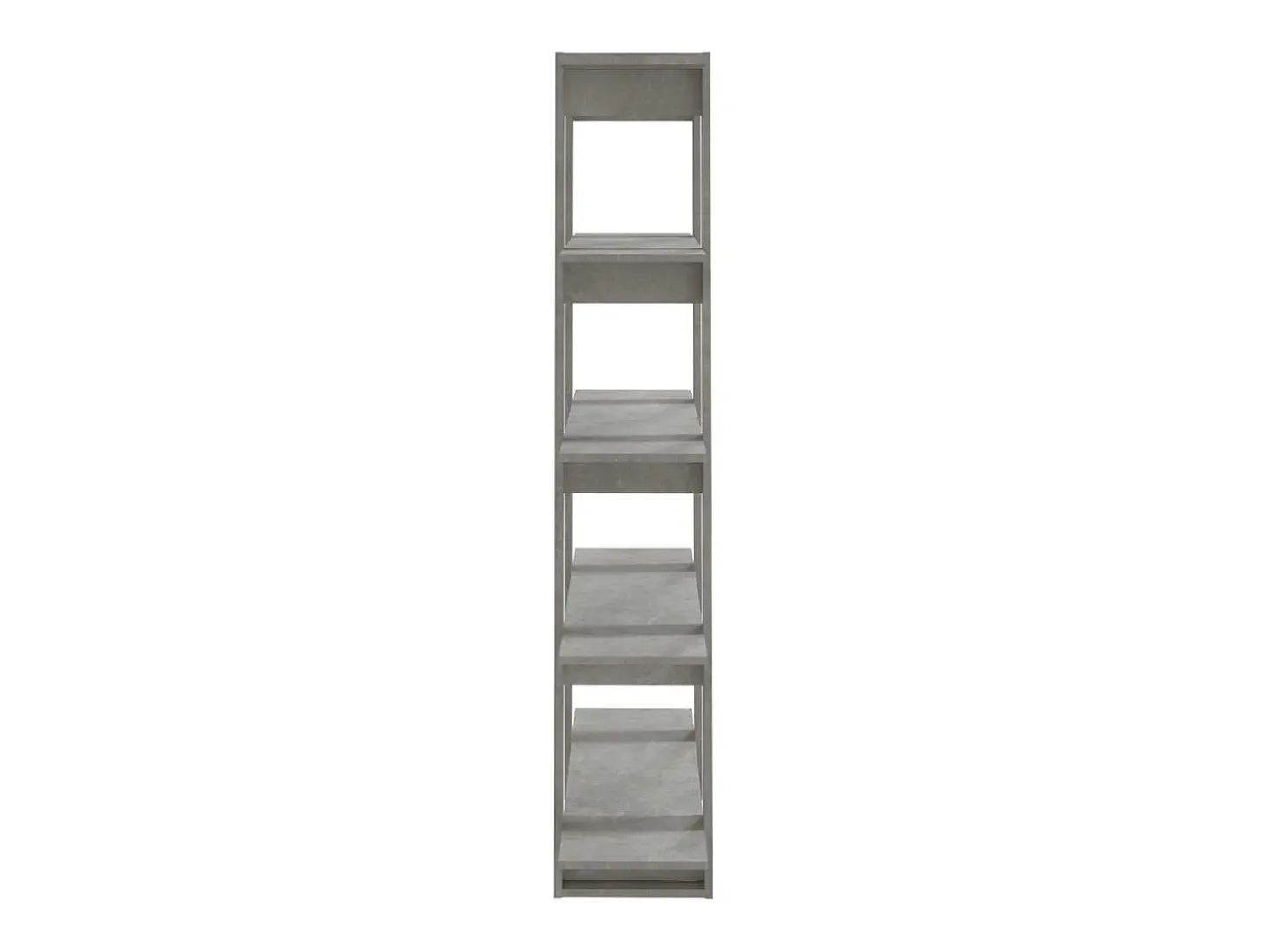 Estantería/divisor de espacios gris hormigón 100x30x160 cm