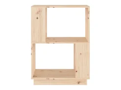 Estantería/divisor de espacios madera maciza pino 51x25x70 cm