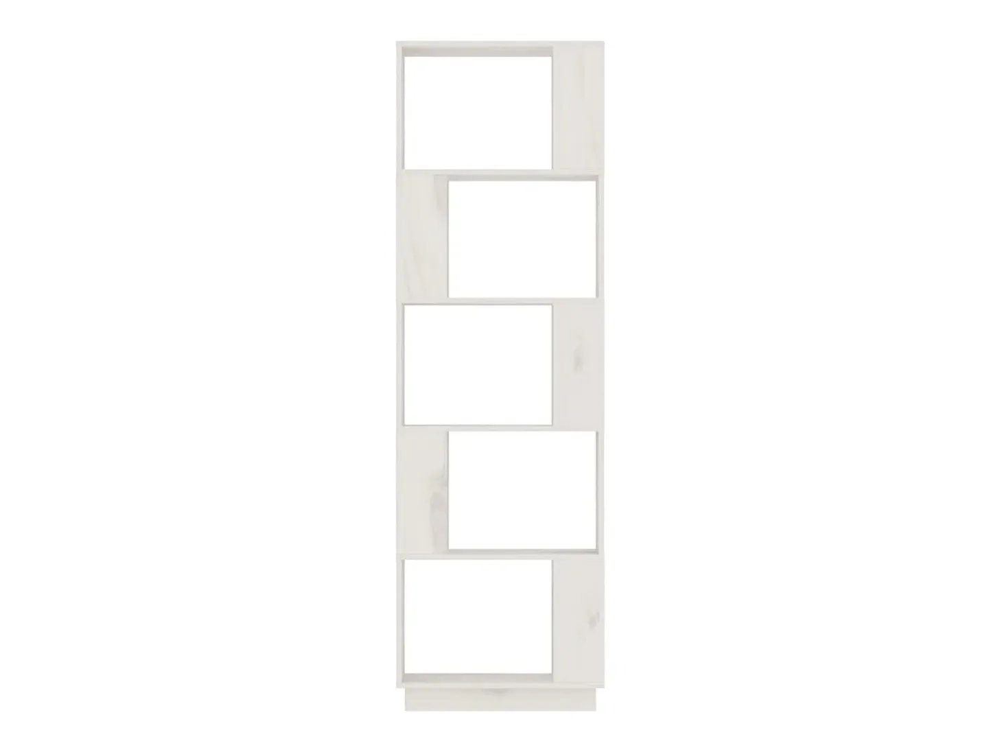 Estantería/divisor de espacios madera pino blanco 51x25x163,5cm