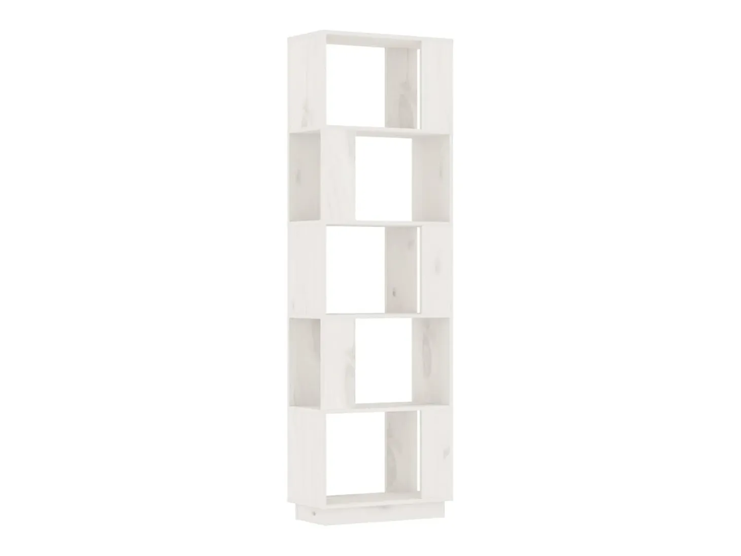 Estantería/divisor de espacios madera pino blanco 51x25x163,5cm