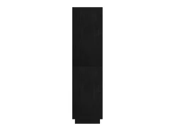 Estantería/divisor de espacios madera pino negro 80x35x135 cm