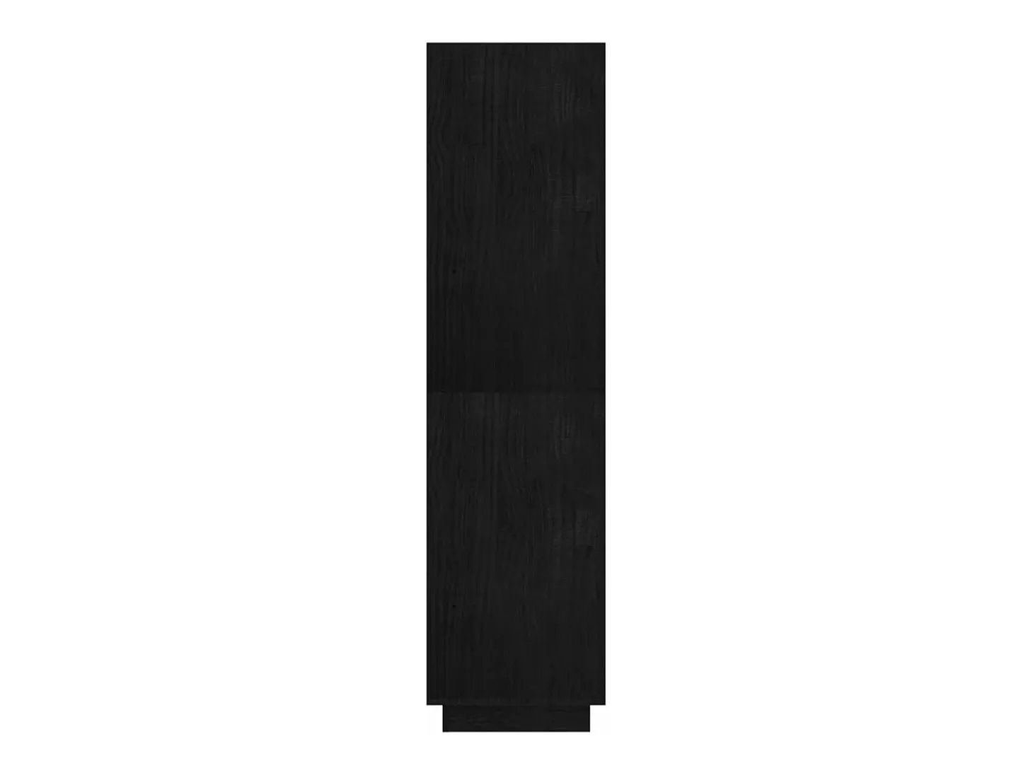 Estantería/divisor de espacios madera pino negro 80x35x135 cm
