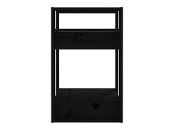 Estantería/divisor de espacios madera pino negro 41x35x57 cm