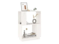 Estantería/divisor de espacios madera pino blanco 51x25x70 cm