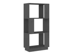 Estantería/divisor de espacios madera de pino gris 51x25x101 cm