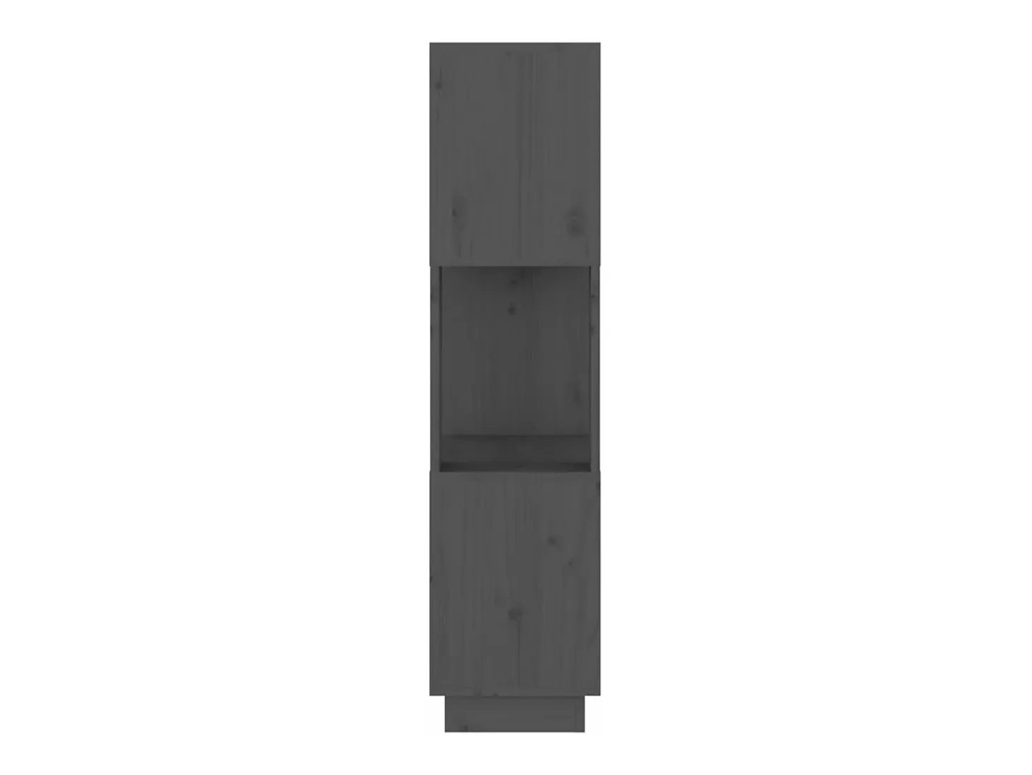 Estantería/divisor de espacios madera de pino gris 51x25x101 cm