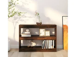 Estantería/divisor de espacios color roble ahumado 100x30x72 cm