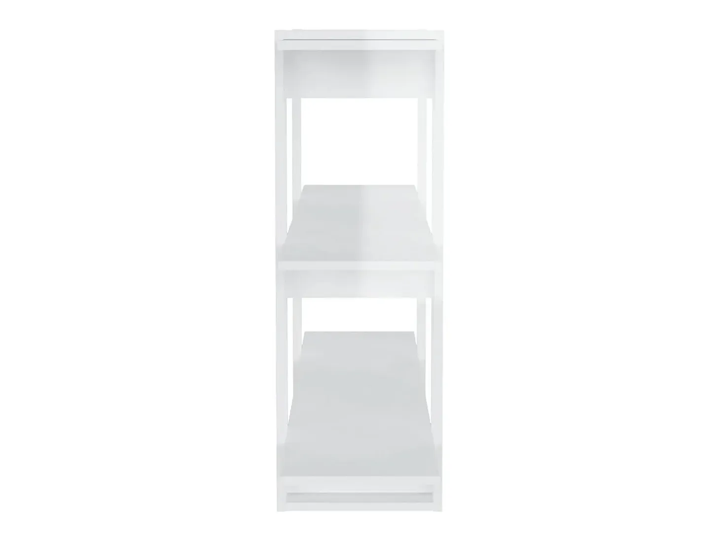Estantería/divisor de espacios blanco brillante 100x30x87 cm