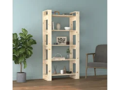 Estantería/divisor de espacios madera maciza 80x35x160 cm