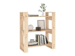 Estantería/divisor de espacios madera maciza pino 80x35x91 cm