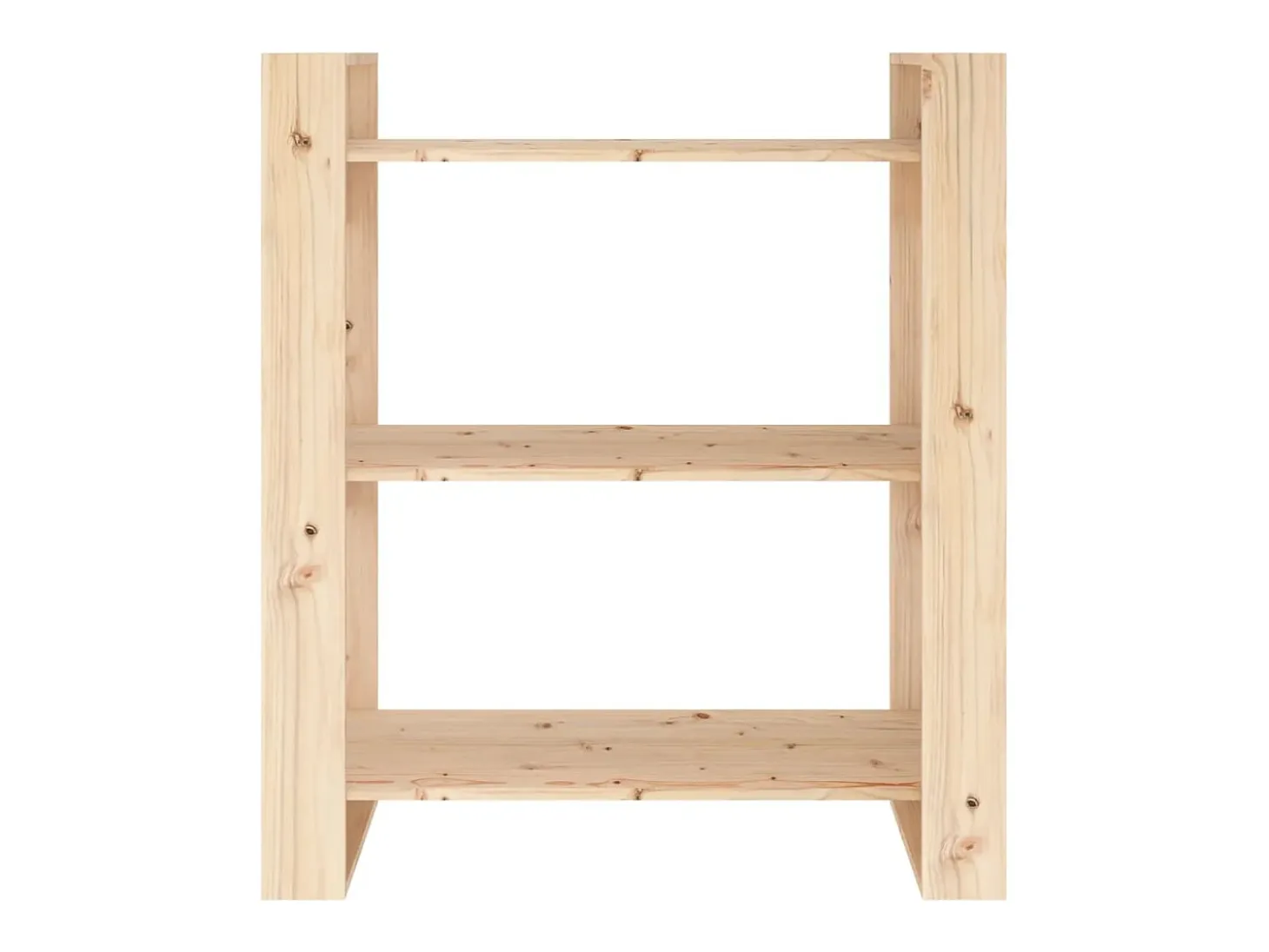 Estantería/divisor de espacios madera maciza pino 80x35x91 cm