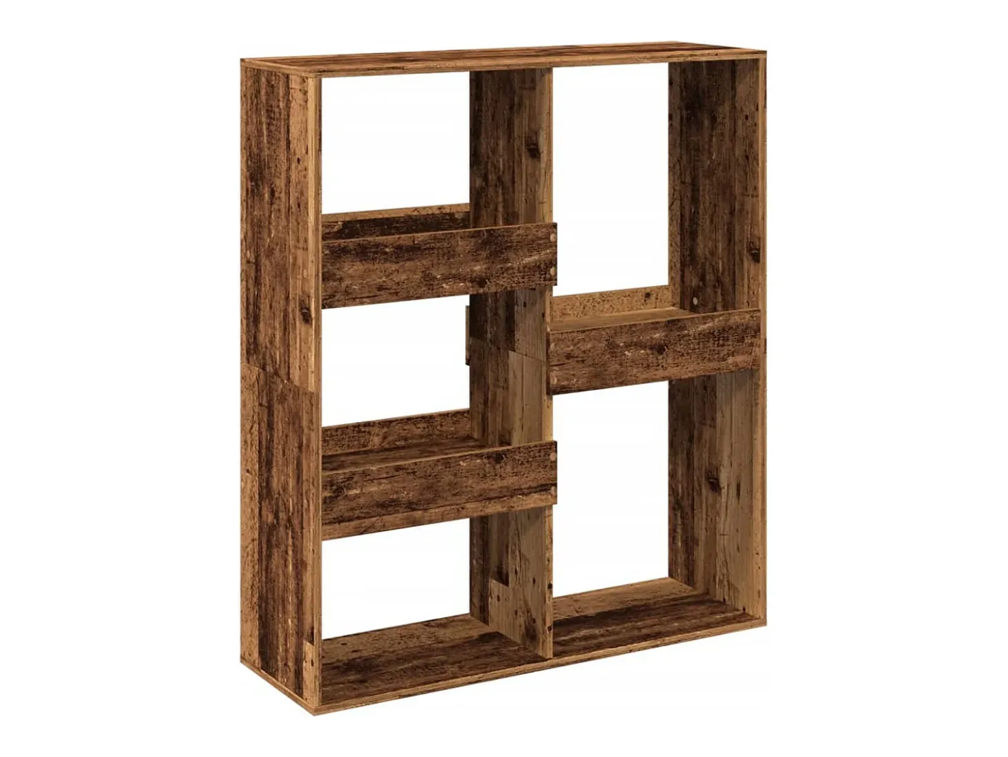 Estantería/divisor de espacios madera envejecida 100x33x115 cm