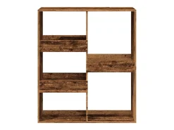 Estantería/divisor de espacios madera envejecida 100x33x115 cm