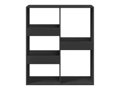 Estantería/divisor de espacios negro 100x33x115 cm