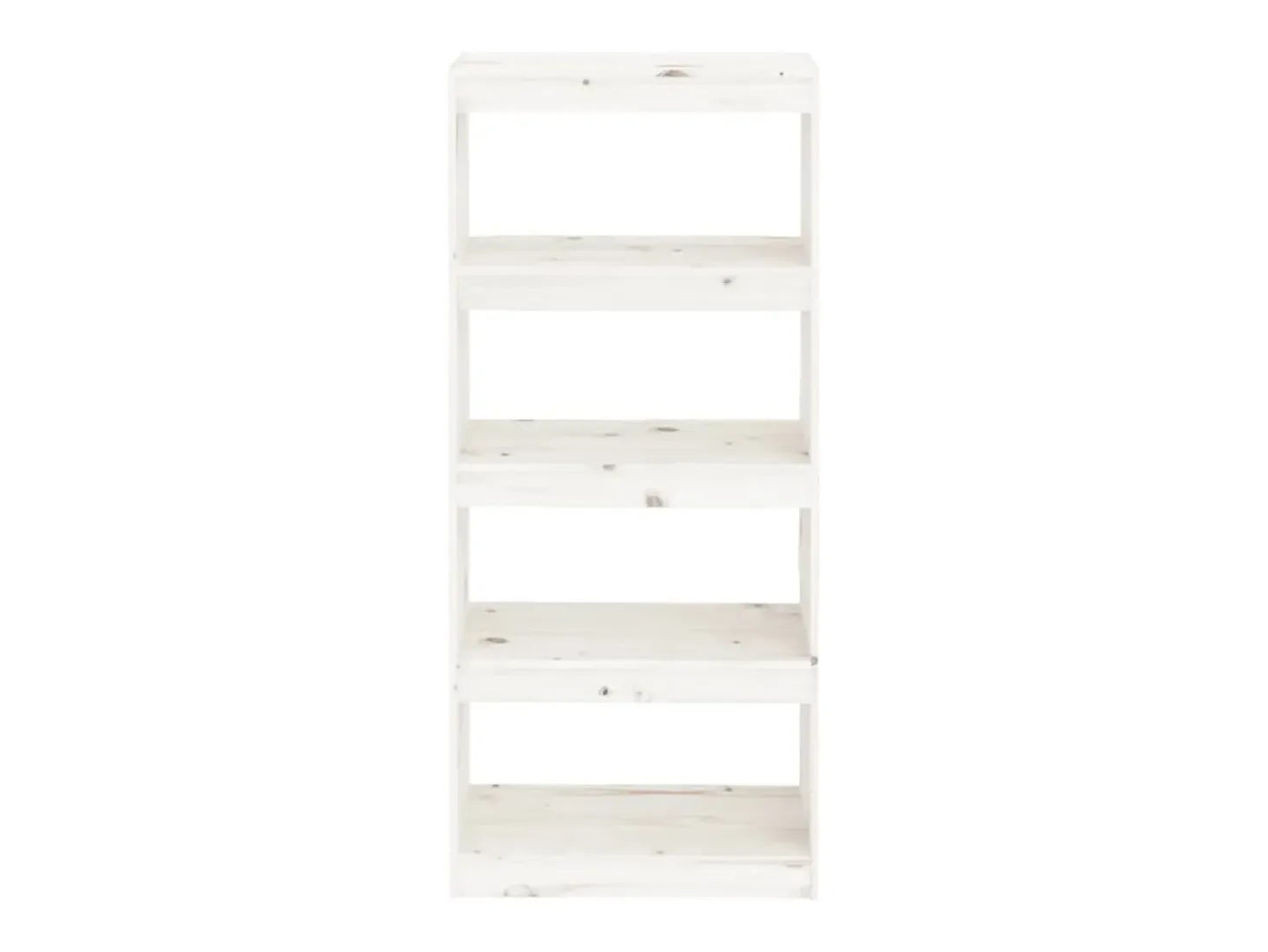Estantería/divisor de espacios madera pino blanco 60x30x135,5cm