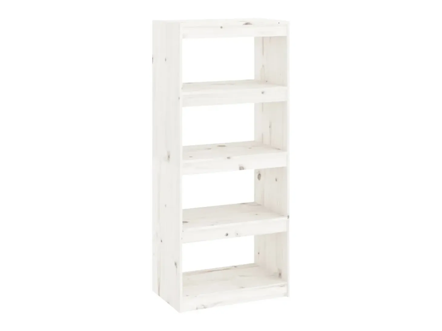 Estantería/divisor de espacios madera pino blanco 60x30x135,5cm