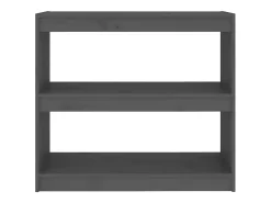 Estantería/divisor de espacios madera pino gris 80x30x71,5 cm