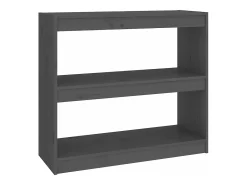 Estantería/divisor de espacios madera pino gris 80x30x71,5 cm