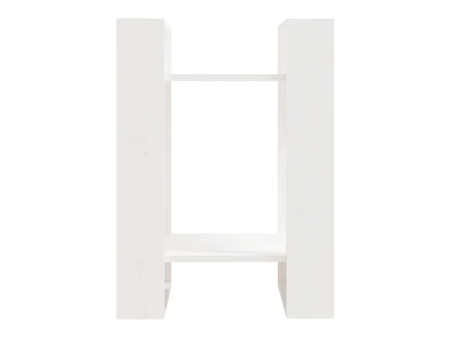 Estantería/divisor de espacios madera pino blanco 41x35x57 cm