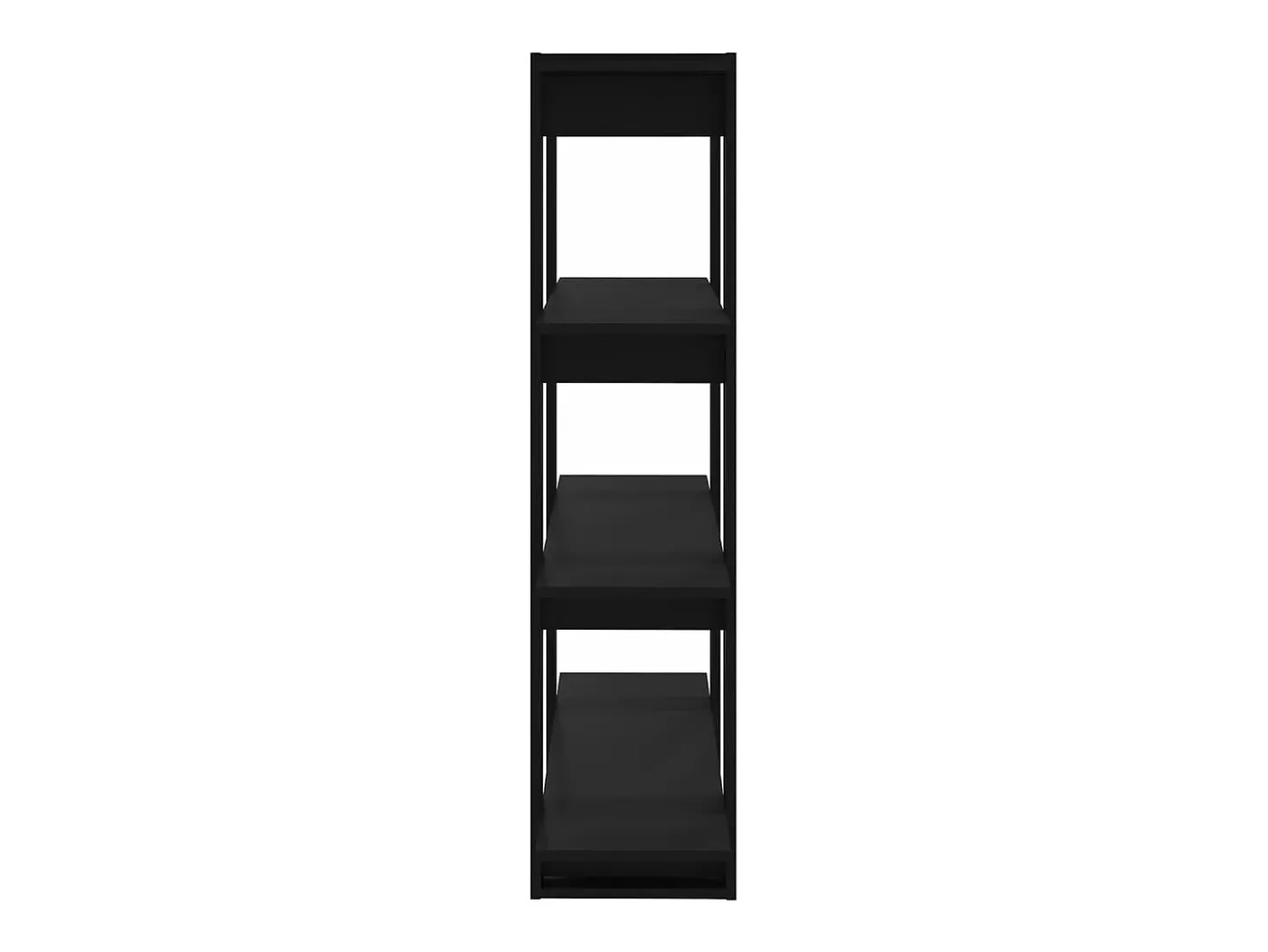 Estantería/divisor de espacios negro 100x30x123,5 cm
