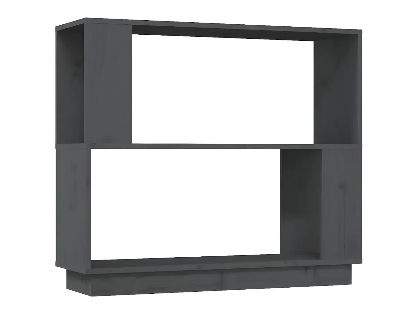 Estantería/divisor de espacios madera de pino gris 80x25x70 cm