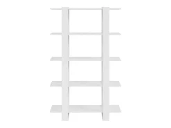 Estantería/divisor de espacios blanco brillante 100x30x160 cm