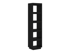 Estantería/divisor de espacios madera pino negro 40x35x167 cm