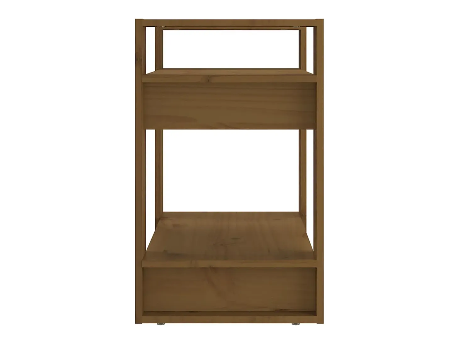 Estantería/divisor de espacios pino marrón miel 60x35x57 cm