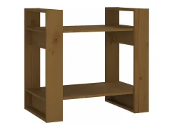 Estantería/divisor de espacios pino marrón miel 60x35x57 cm