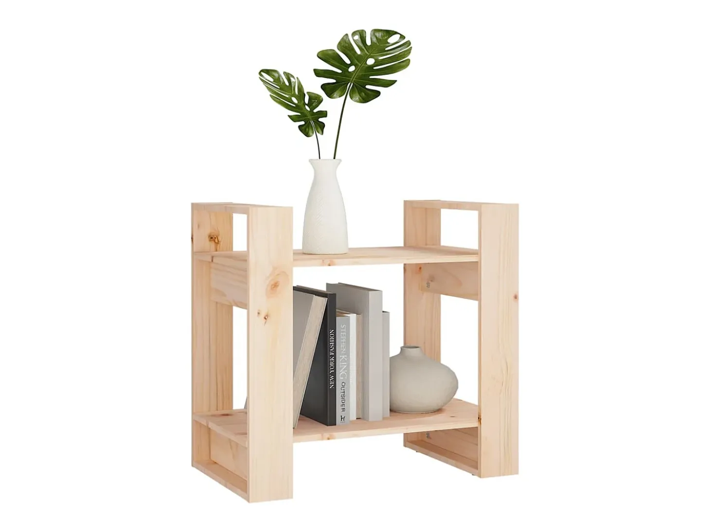 Estantería/divisor de espacios madera maciza pino 60x35x57 cm