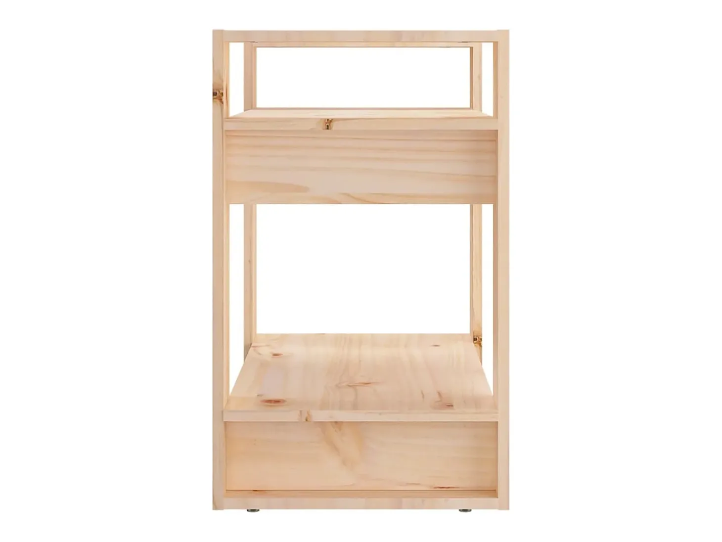 Estantería/divisor de espacios madera maciza pino 60x35x57 cm