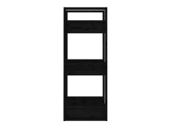 Estantería/divisor de espacios madera pino negro 41x35x91 cm