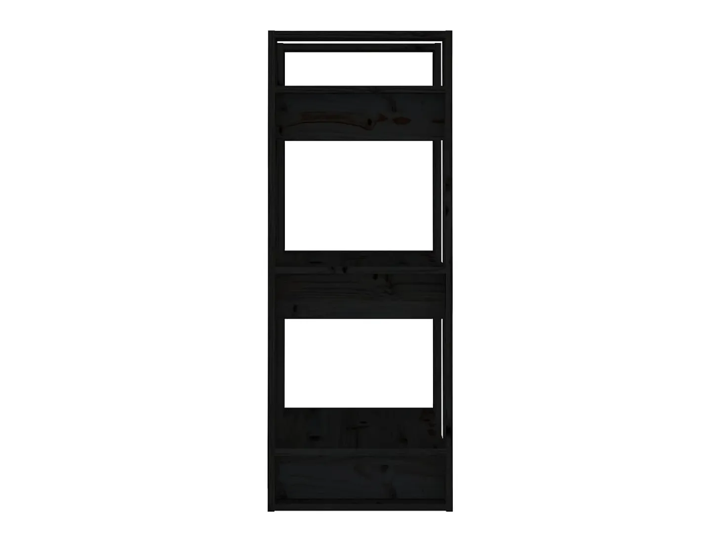 Estantería/divisor de espacios madera pino negro 41x35x91 cm