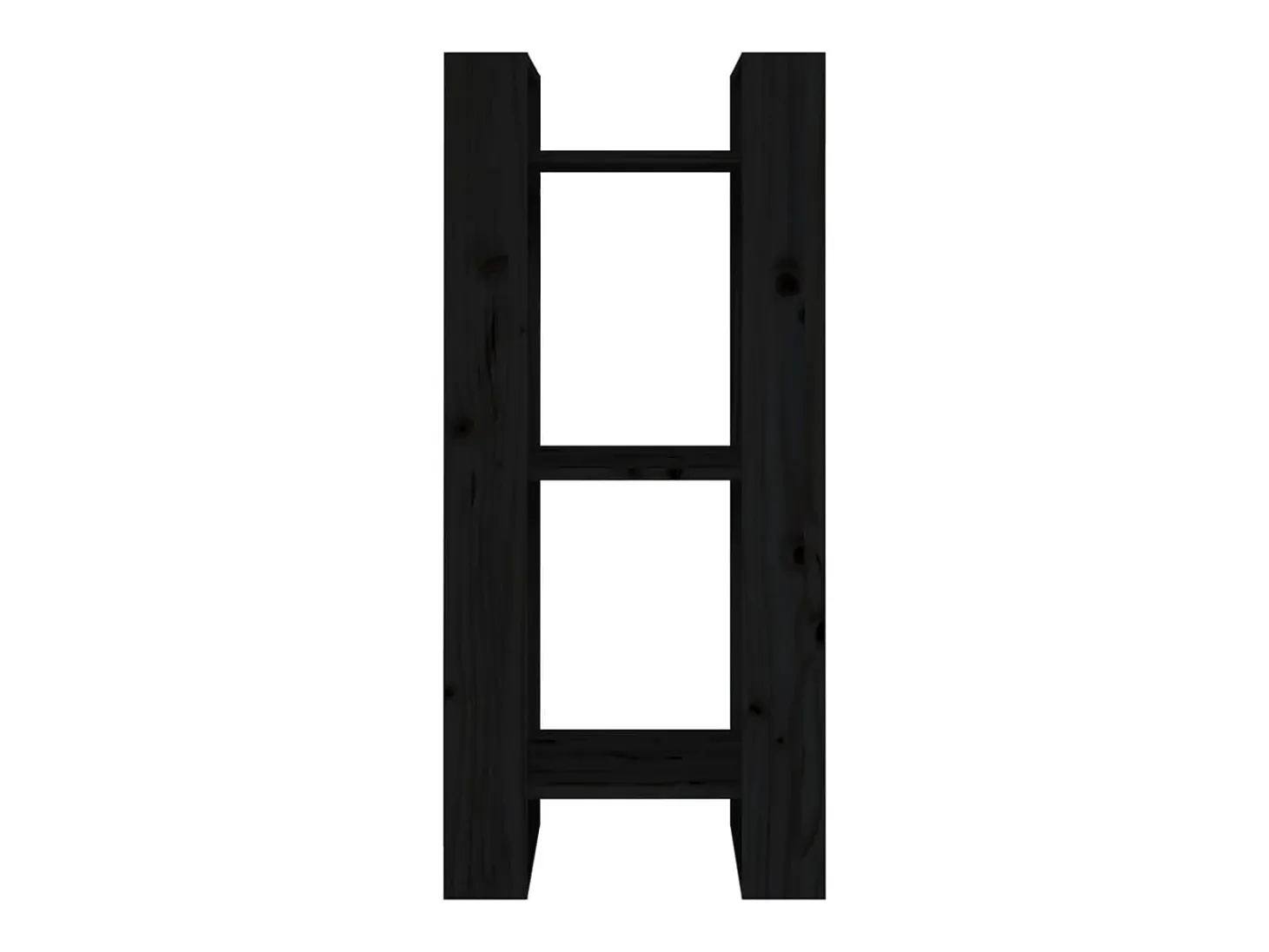 Estantería/divisor de espacios madera pino negro 41x35x91 cm
