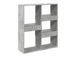 Estantería/divisor de espacios gris hormigón 100x33x115 cm