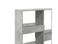 Estantería/divisor de espacios gris hormigón 100x33x115 cm
