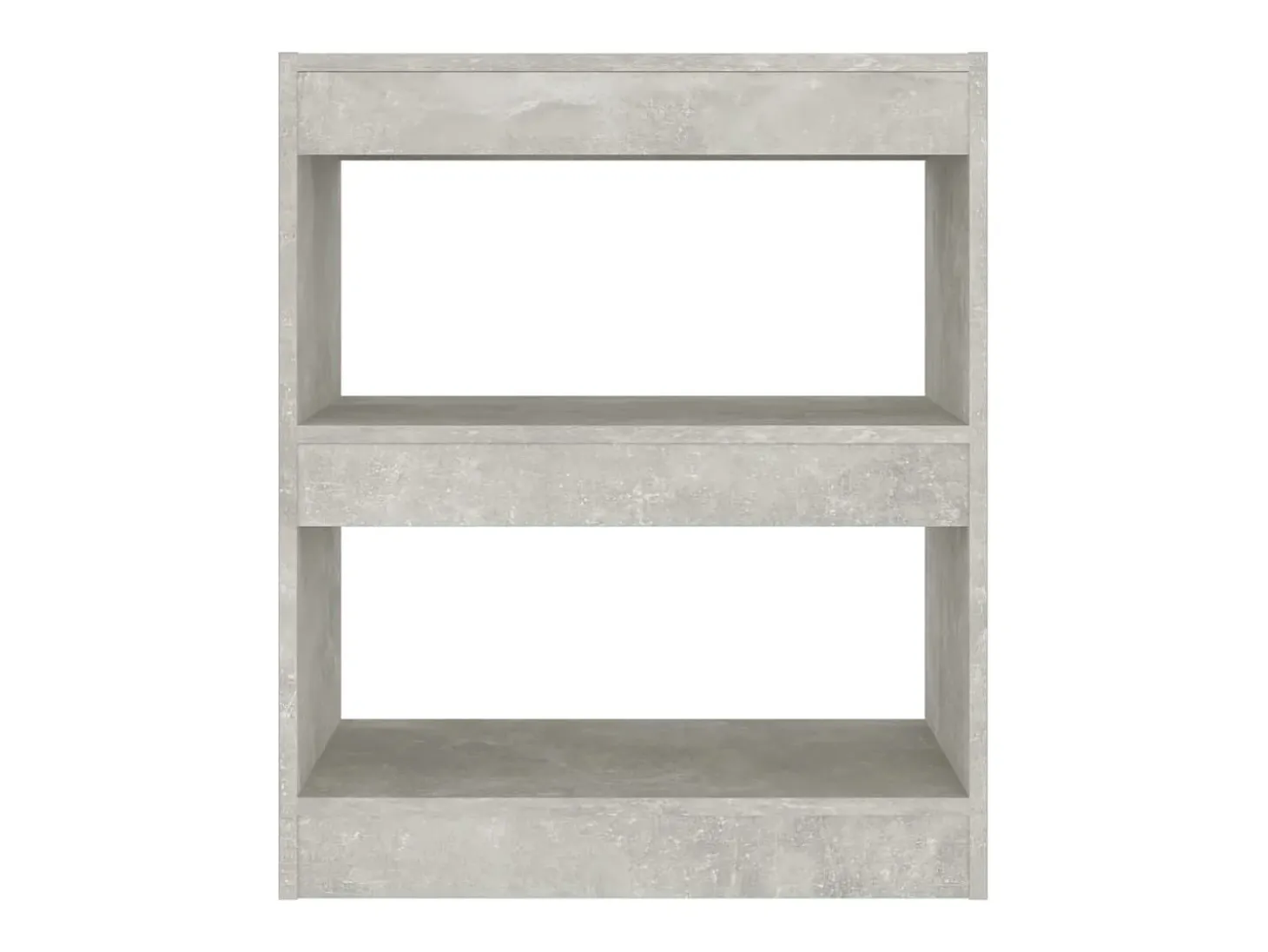 Estantería/divisor de espacios gris hormigón 60x30x72 cm