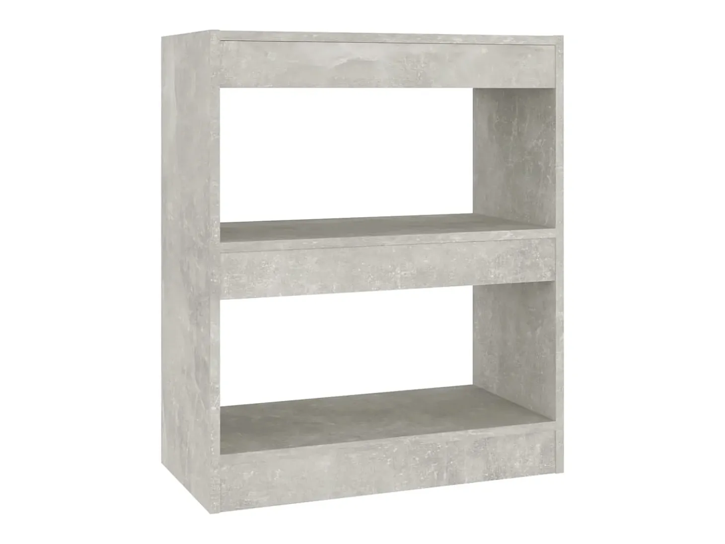 Estantería/divisor de espacios gris hormigón 60x30x72 cm