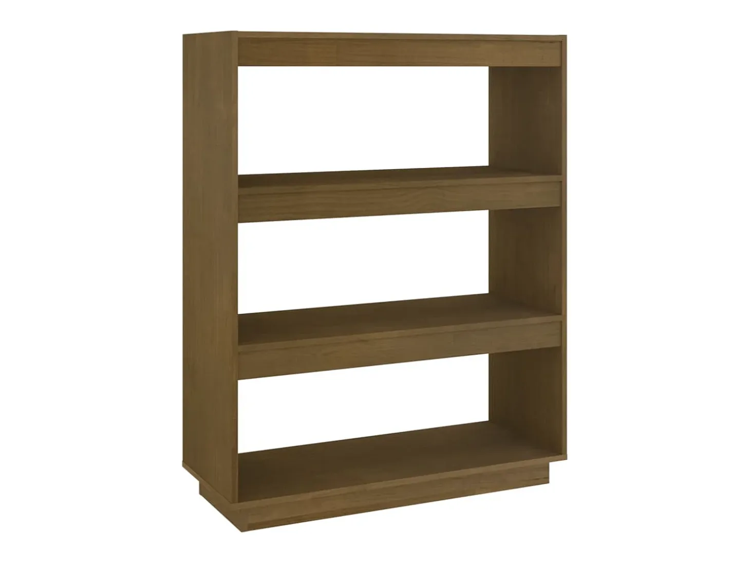 Estantería/divisor espacio madera pino marrón miel 80x35x103 cm
