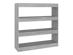Estantería/divisor espacios gris Sonoma 100x30x103 cm