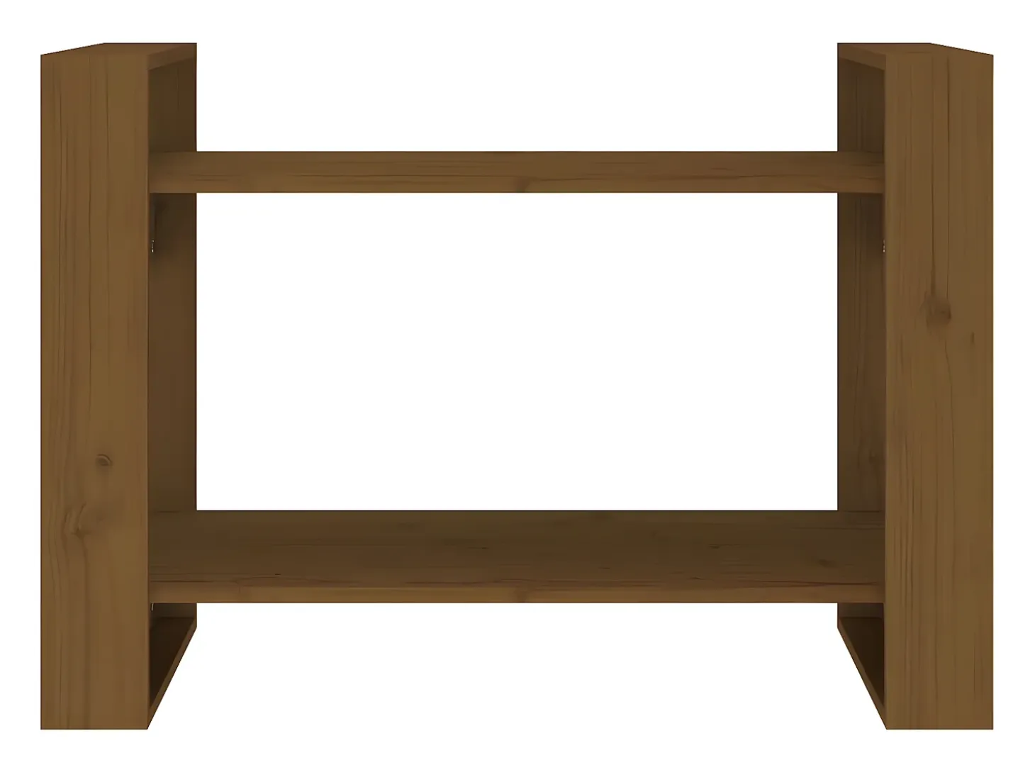 Estantería/divisor espacios madera marrón miel 80x35x56,5 cm