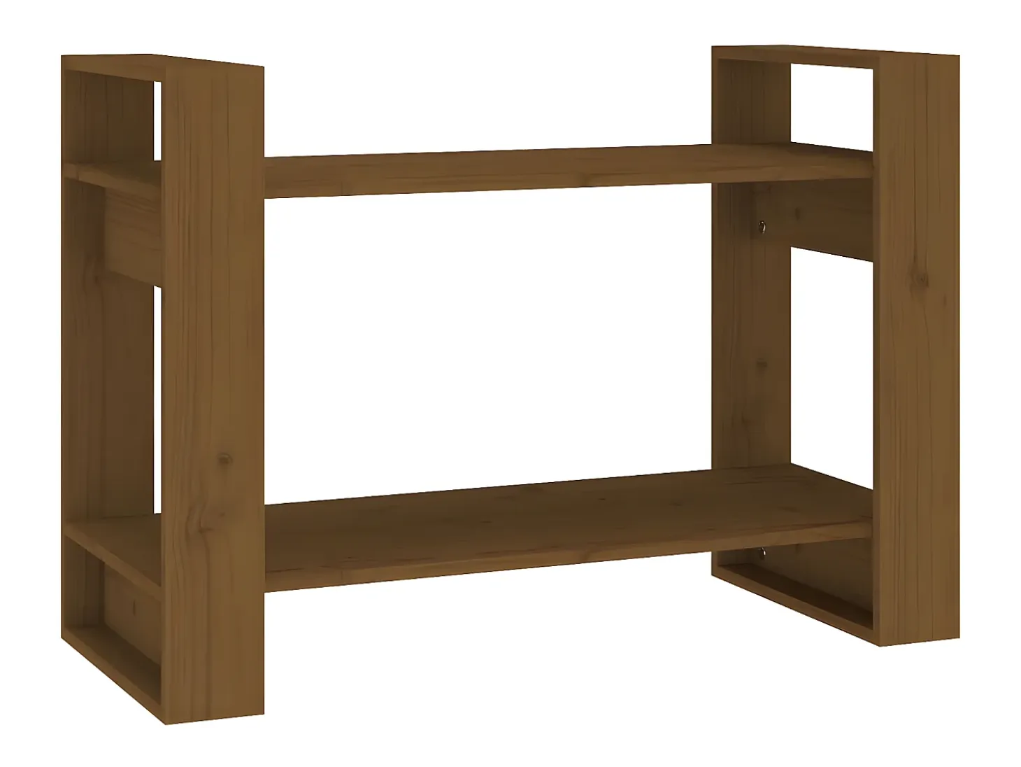 Estantería/divisor espacios madera marrón miel 80x35x56,5 cm