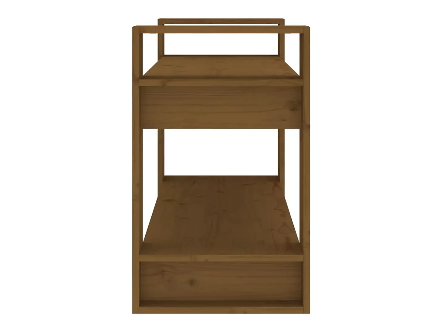 Estantería/divisor espacios madera marrón miel 80x35x56,5 cm